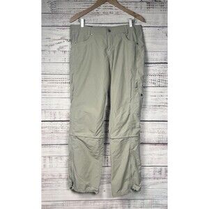 Kuhl Cliffside Convertible Hiking Pants Women’s 12 Tan Cargo Nylon Outdoor